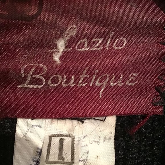 Lazio Boutique Mohair Knit Tapestry Detail Open Front Cardigan SIze L - Picture 12 of 13